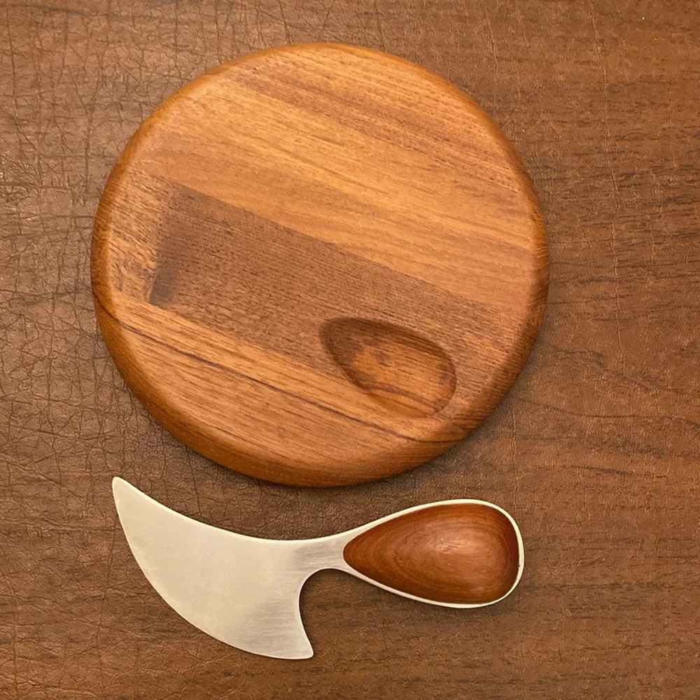 HP🔥Vintage Dansk • Never Used • Cheese Board & Knife - Picture 2 of 7